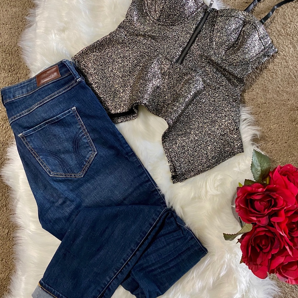 Bustier Strap(less) Top Crop Festival Wear